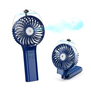 Portable Handheld Misting Fan, 3000mAh Rechargeable Battery Operated.